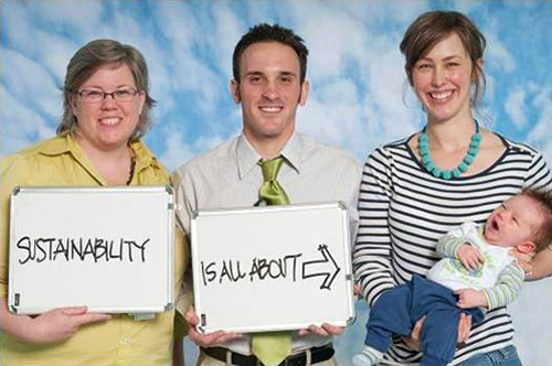 Cleveland Clinic Members Christina Vernon, Matt Pietro and Julie Marth (with her son, Henry)
