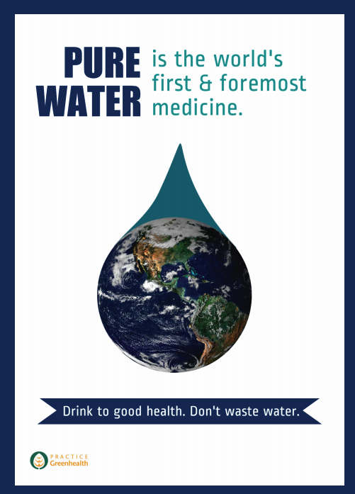 Pure water poster