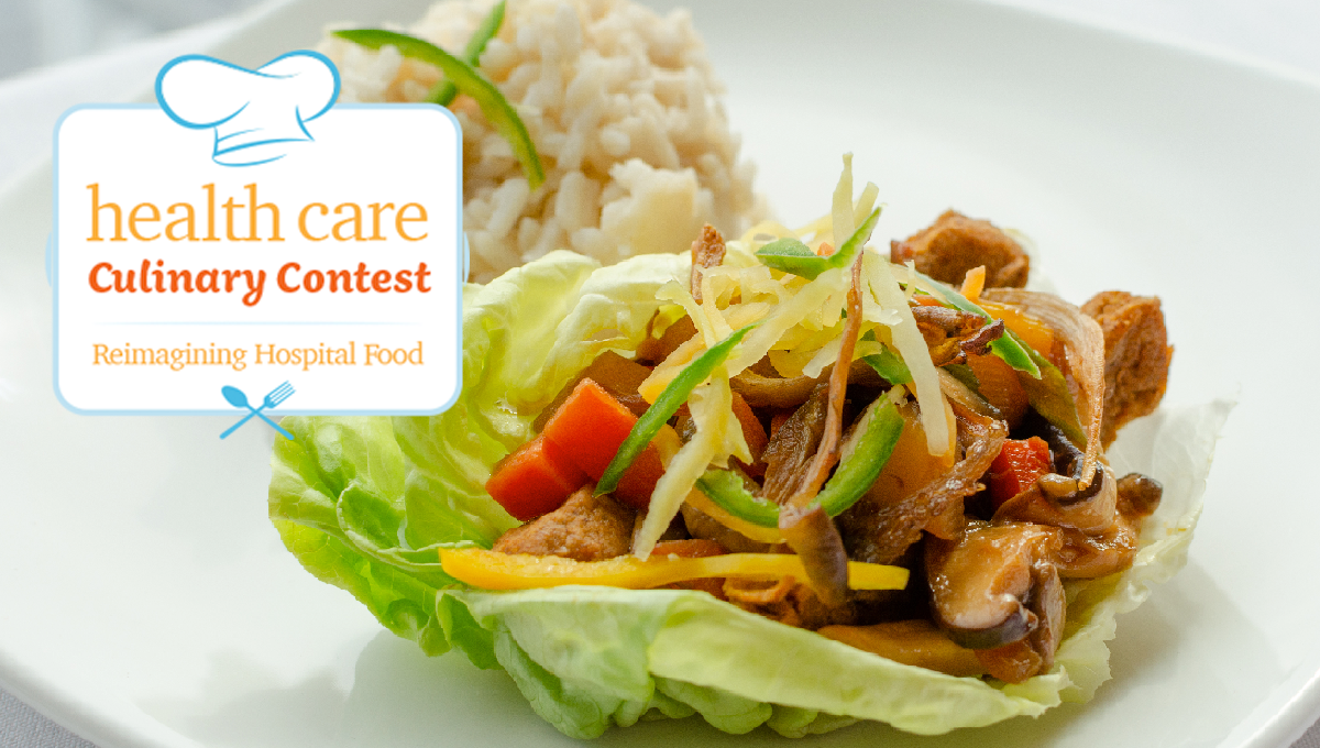2020's winning recipe adobo de la tierra with the Health Care Culinary Contest logo