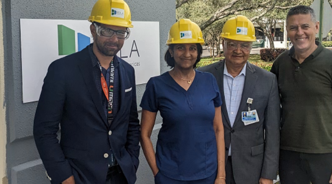 Representatives from Jackson South Medical Center visit biodiesel facility