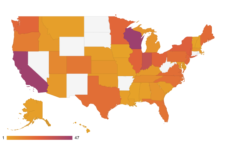 2024 Applicant Distribution Map