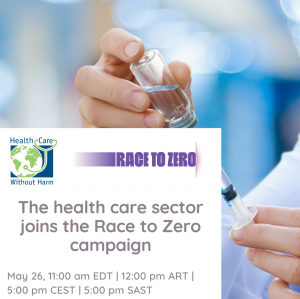 The health care sector joins the Race to Zero campaign 