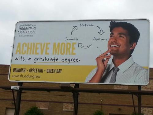 Iqbal Mian featured on a billboard