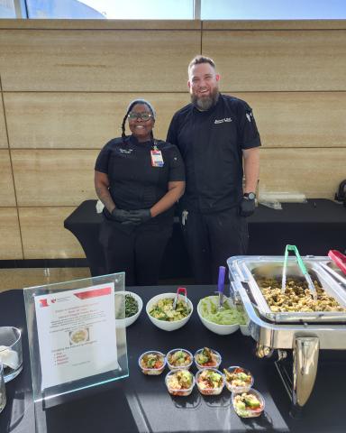 Nebraska Medicine chefs hold dish
