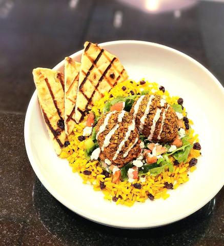 Greek Lentil Falafel Bowl