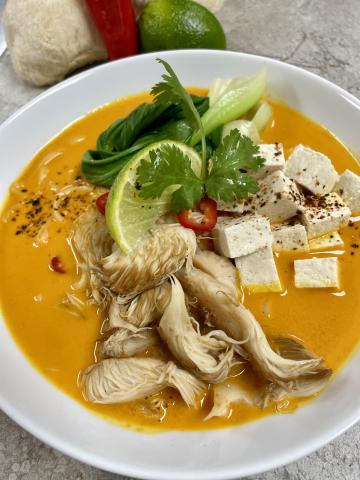 Lion's Mane Mushroom Laksa