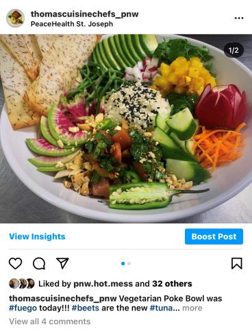 Vegetarian poke bowl