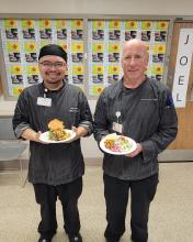 Aurora St. Luke’s Medical Center chefs hold dish