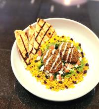Greek Lentil Falafel Bowl