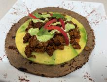 Lentil "chorizo" tacos