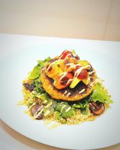 Maryland-style vegan crab cake