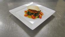 Savory breakfast hash and squash fritters