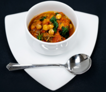 Chickpea spinach tomato stew