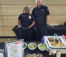 Nebraska Medicine chefs hold dish