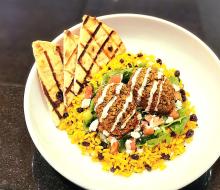 Greek Lentil Falafel Bowl