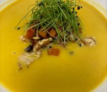 Green Curried Cauliflower & Kabocha Soup