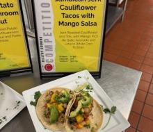 Jamaican jerk cauliflower tacos