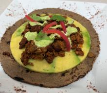 Lentil "chorizo" tacos