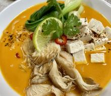 Lion's Mane Mushroom Laksa