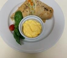 Vegetable strudel with bulgur and lentils